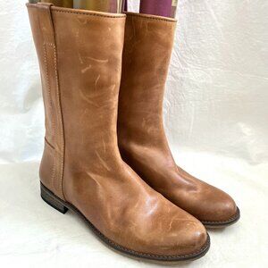 Ivylee Copenhagen Simone boots EU 41 US womens 10 brown leather mid calf pull on